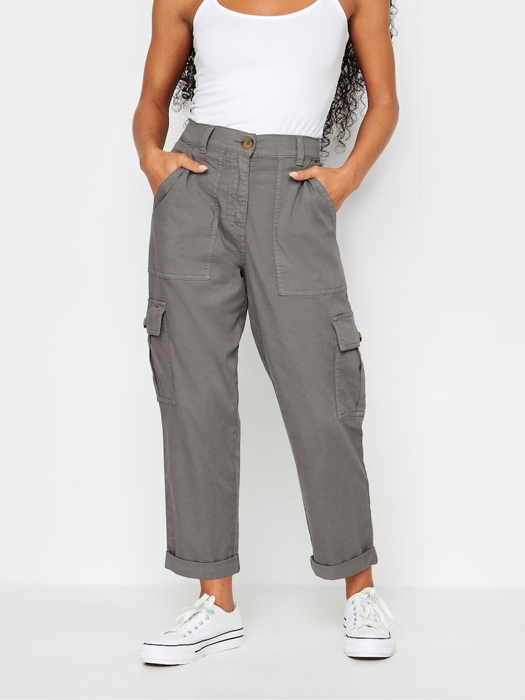 M&Co Grey Petite Cargo Trousers - Image 1 of 6