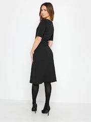 M&Co Black Petite Notch Neck Dress - Image 3 of 5