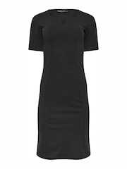 M&Co Black Petite Notch Neck Dress - Image 5 of 5
