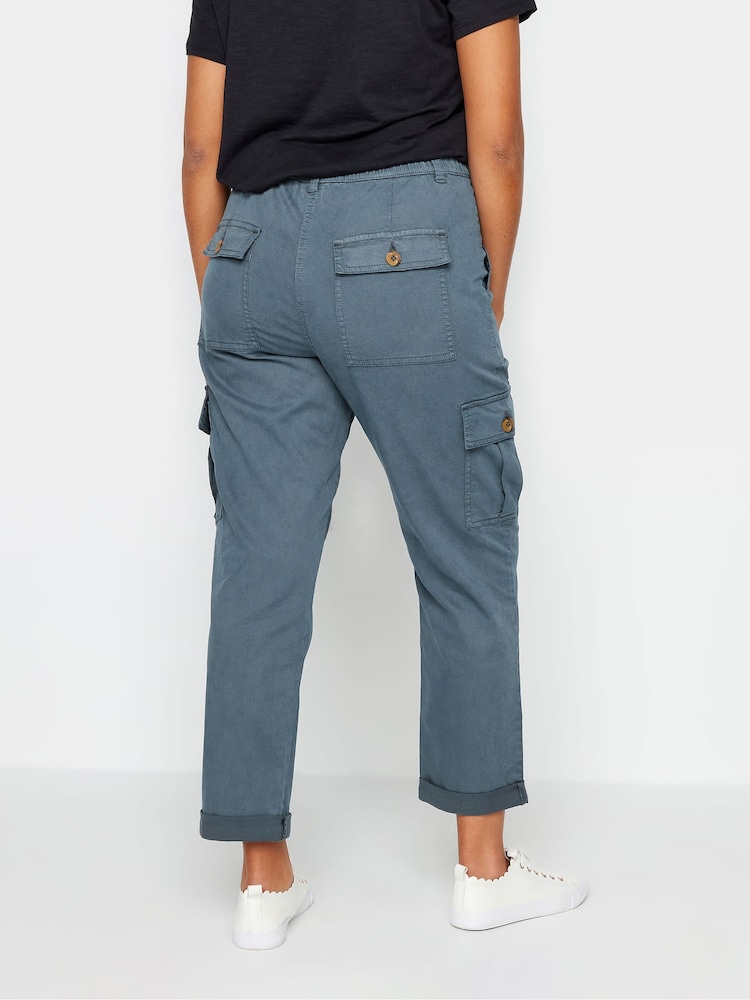 M&Co Blue Petite Cargo Trousers - Image 2 of 4