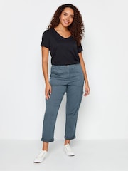 M&Co Blue Petite Cargo Trousers - Image 3 of 4