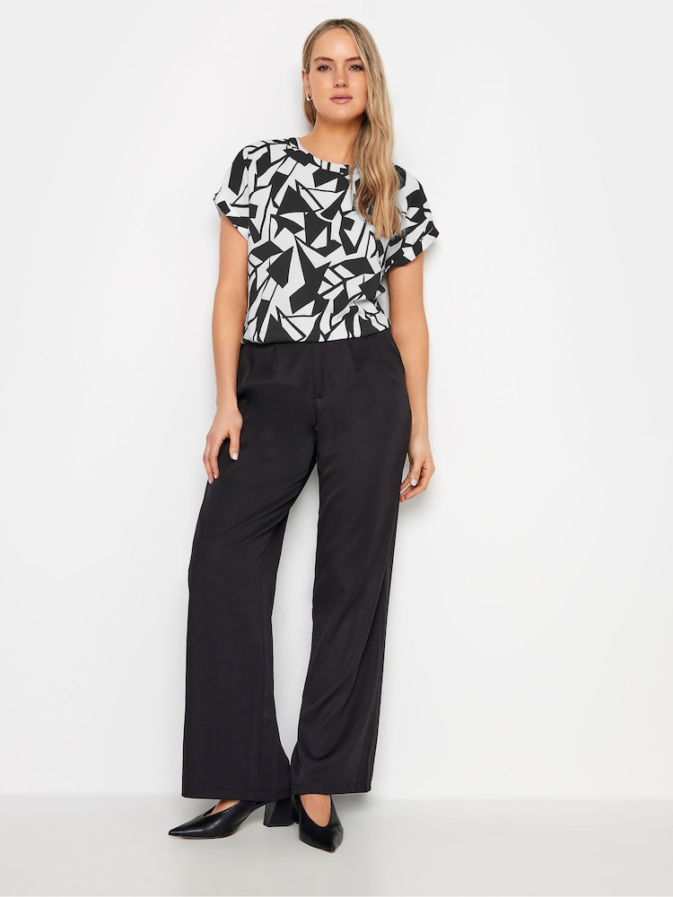 Long Tall Sally Kurzärmelige Bluse mit abstraktem Muster, Tall - Bild 2 von 4