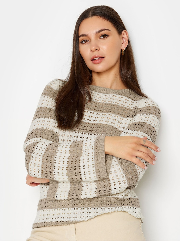Natur - Long Tall Sally Pointelle-Pullover - Bild 4 von 4