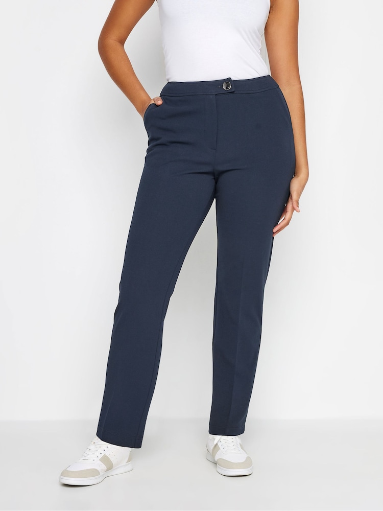 M&Co Blue Petite Tapered Trousers - Image 1 of 4