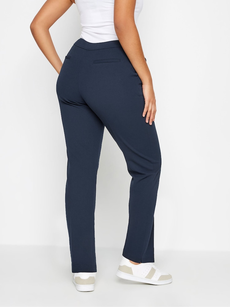 M&Co Blue Petite Tapered Trousers - Image 2 of 4