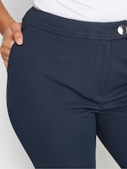 M&Co Blue Petite Tapered Trousers - Image 4 of 4