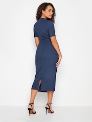 M&Co Textured Gathered Dress - Image 3 of 4