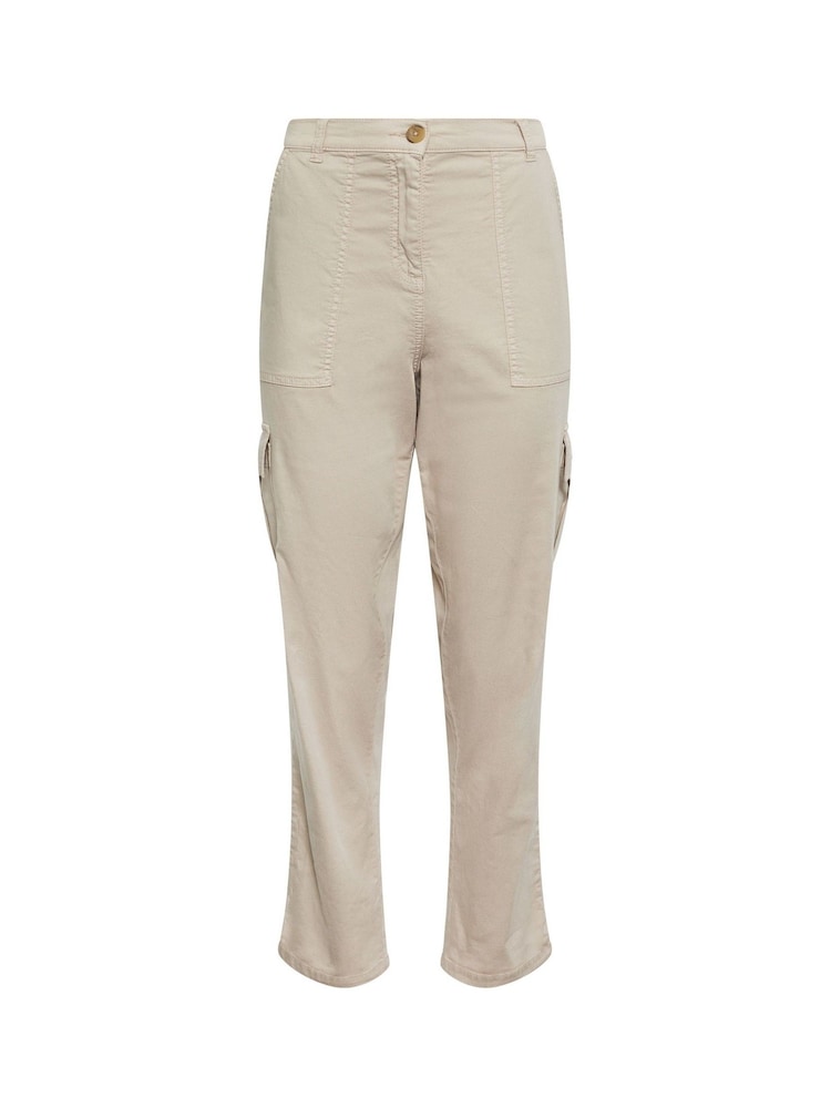 M&Co Natural Relaxed Cargo Trousers - Image 1 of 1 M&Co Natural Relaxed Cargo Trousers - Image 1 of 1