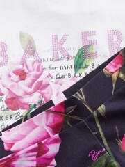 Baker by Ted Baker Navy 100% Cotton Floral Graphic T-Shirt And Legging Set - Image 7 of 8