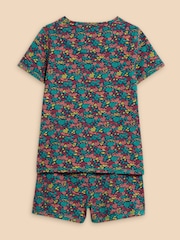 White Stuff Blue Sealife Short Pyjama Set - Image 2 of 3