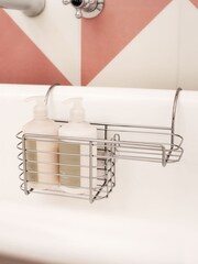BlissHome Chrome Over the Bath Combi Basket - Image 1 of 3