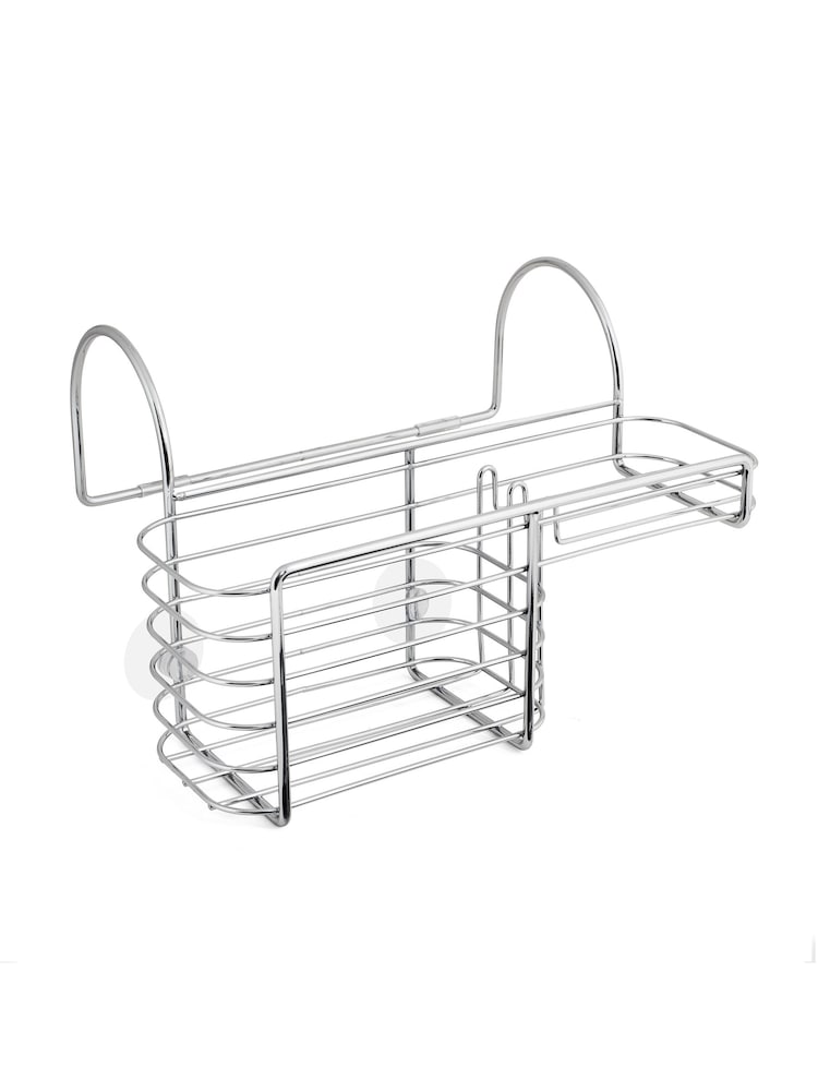 BlissHome Chrome Over the Bath Combi Basket - Image 2 of 3