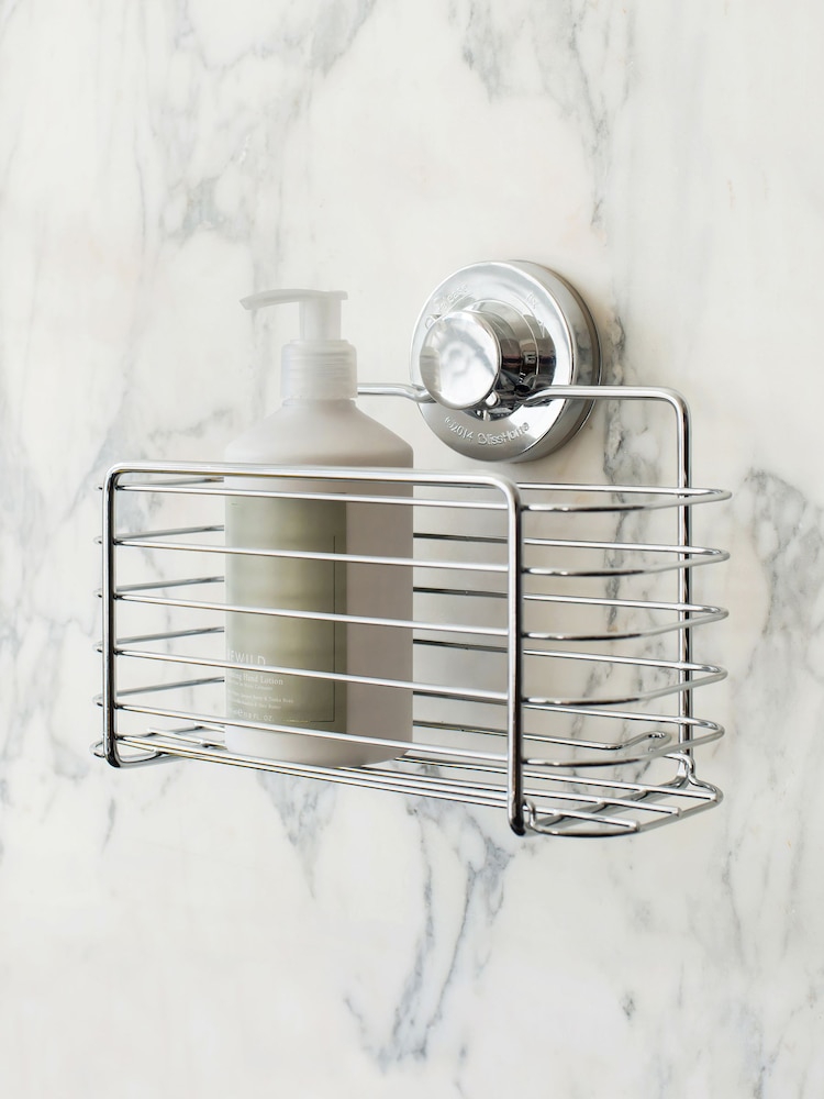BlissHome Chrome LOCK n ROLL Rectangular Basket - Image 1 of 3