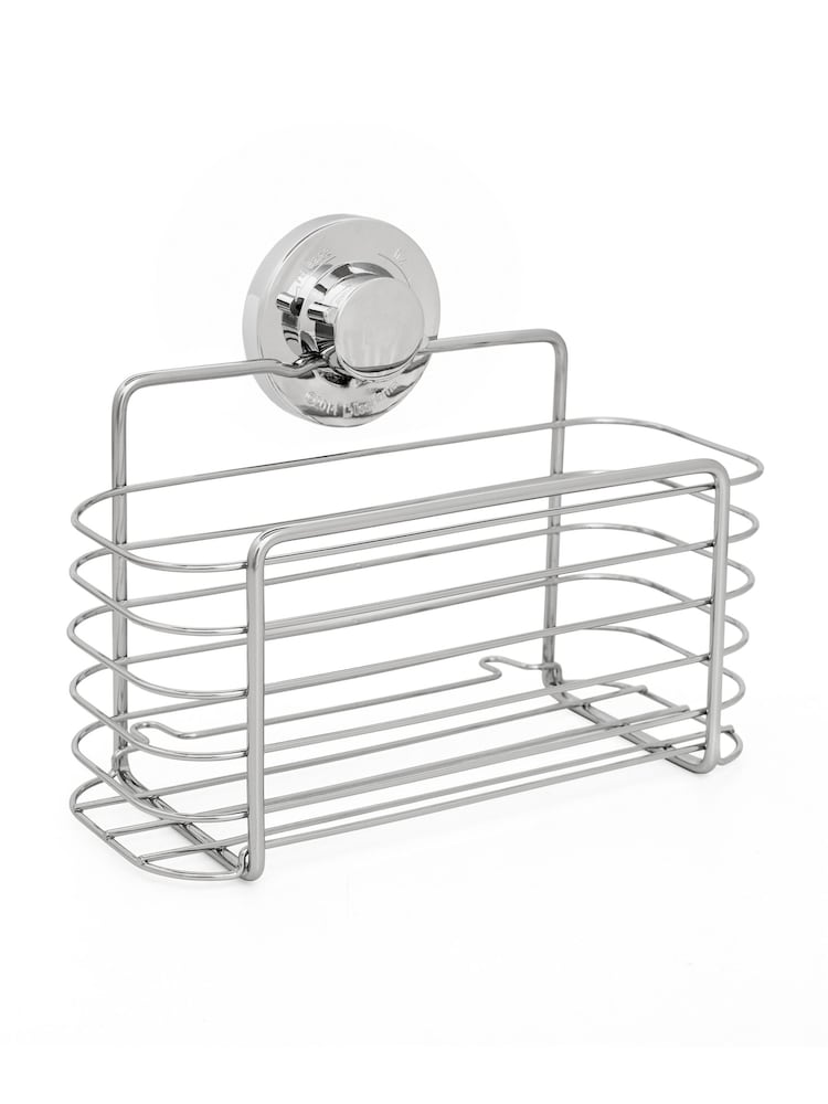 BlissHome Chrome LOCK n ROLL Rectangular Basket - Image 2 of 3
