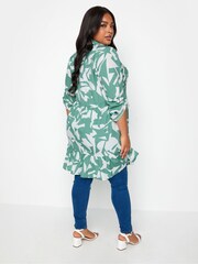 Yours Curve Green Shirt Tunic Dress - Image 3 of 4