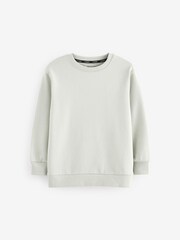 smALLSAINTS Mint Green 100% Cotton Logo Embroidered Crew Sweatshirt - Image 5 of 7