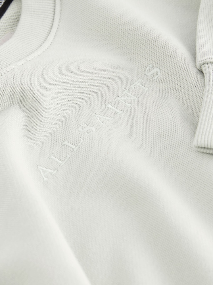 smALLSAINTS Mint Green 100% Cotton Logo Embroidered Crew Sweatshirt - Image 7 of 7