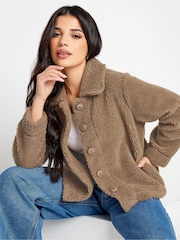 PixieGirl Petite Brown Teddy Fleece - Image 3 of 5