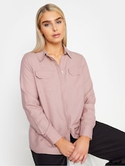 M&Co Pink Utility Shirt - Image 1 of 4