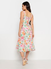 PixieGirl Petite White Milkmaid Corset Dress - Image 3 of 4