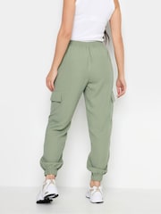 PixieGirl Petite Sage Green Cuffed Cargo Trousers - Image 2 of 4