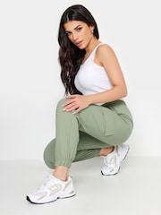 PixieGirl Petite Sage Green Cuffed Cargo Trousers - Image 4 of 4