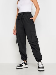PixieGirl Petite Black Cargo Joggers - Image 1 of 5