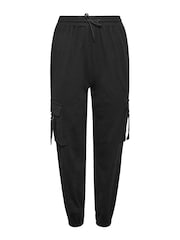 PixieGirl Petite Black Cargo Joggers - Image 5 of 5
