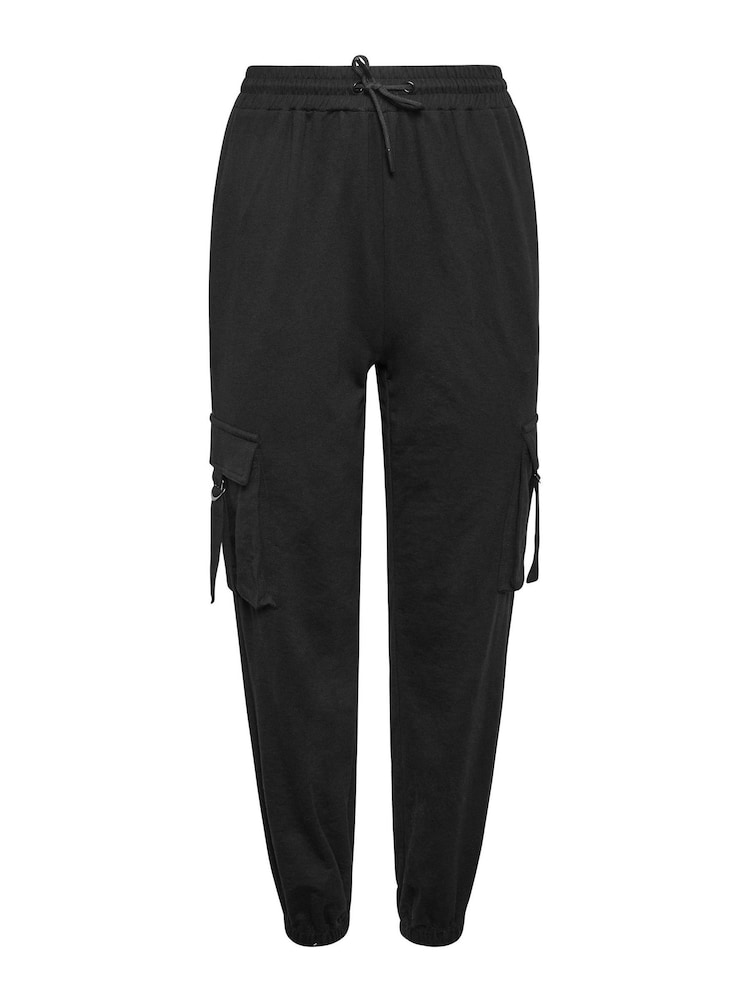 PixieGirl Petite Black Cargo Joggers - Image 5 of 5