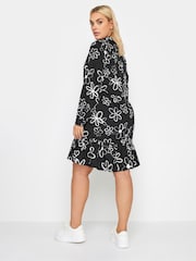 Yours Curve Black Shirt Tunic Dress - Image 3 of 4