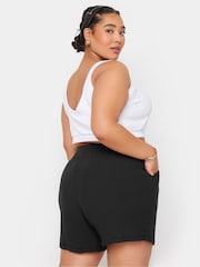 Yours Curve Black Limited Crinkle Short Co-Ord - Image 4 of 5