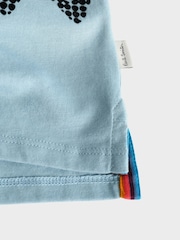Bleu moyen - T-shirt Paul Smith Junior garçon oversize à manches courtes et imprimé emblématique - Image 10 de 10