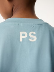 Bleu moyen - T-shirt Paul Smith Junior garçon oversize à manches courtes et imprimé emblématique - Image 4 de 10