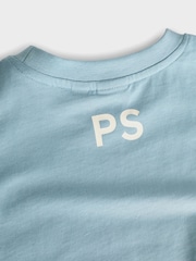 Bleu moyen - T-shirt Paul Smith Junior garçon oversize à manches courtes et imprimé emblématique - Image 9 de 10