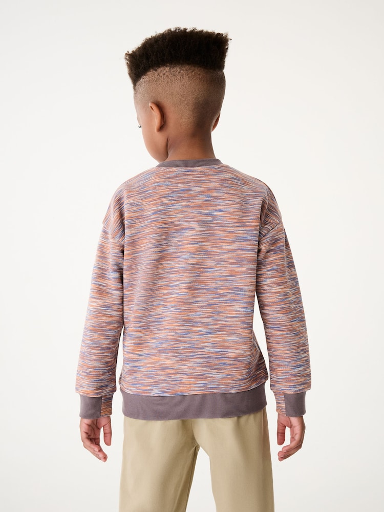 Paul Smith Junior Boys Multi Space Dyed Crew Neck Sweatshirt - Image 2 of 7