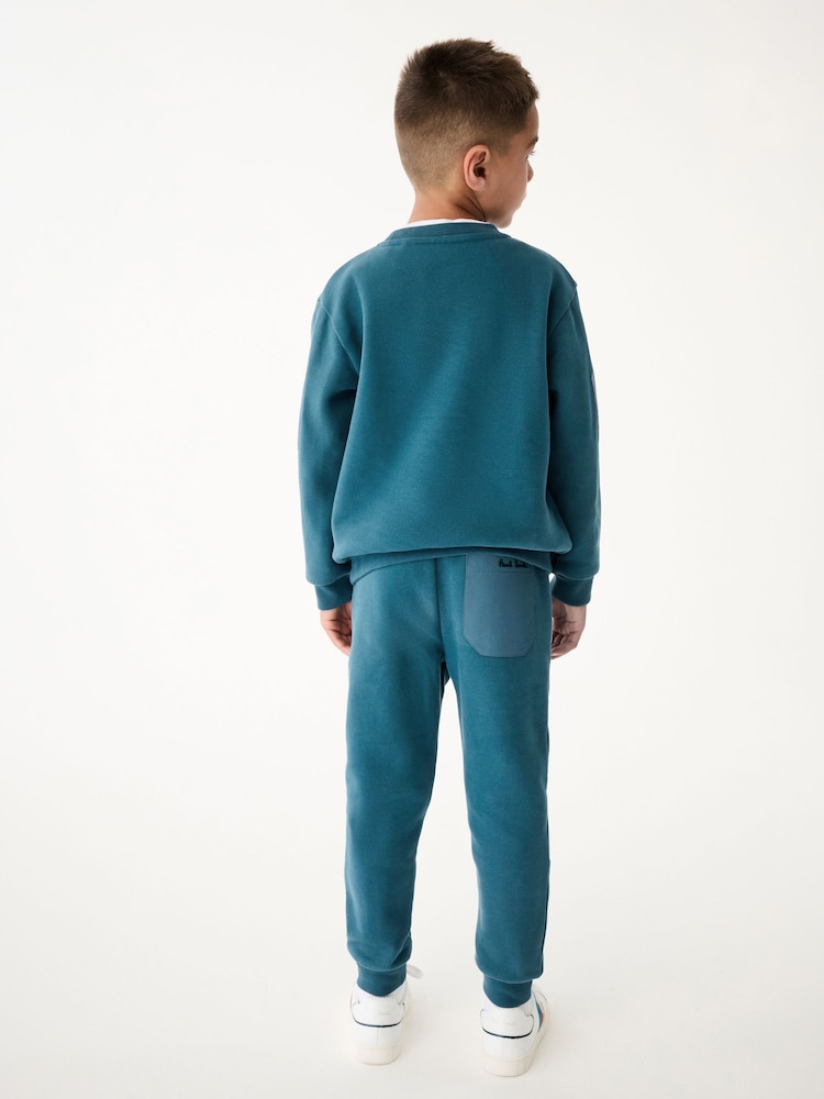 Pantalon de jogging de poche en nylon Bleu moyen Paul Smith junior pour garçon - Image 4 of 14