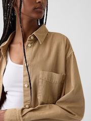 Gap Beige Denim Big Shirt - Image 4 of 4