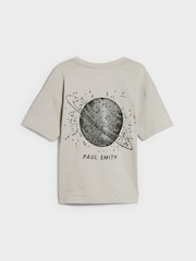 Gris - T-shirt Paul Smith Junior garçon oversize à manches courtes et imprimé emblématique - Image 7 de 10