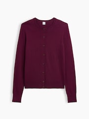 Gap Burgundy Red Crew Neck Cardigan - Image 4 of 5