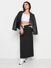 PixieGirl Petite Black Contrast Waist Skirt - Image 2 of 4