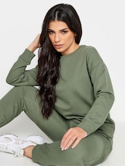 PixieGirl Petite Sage Green Crew Neck Sweatshirt - Image 4 of 4