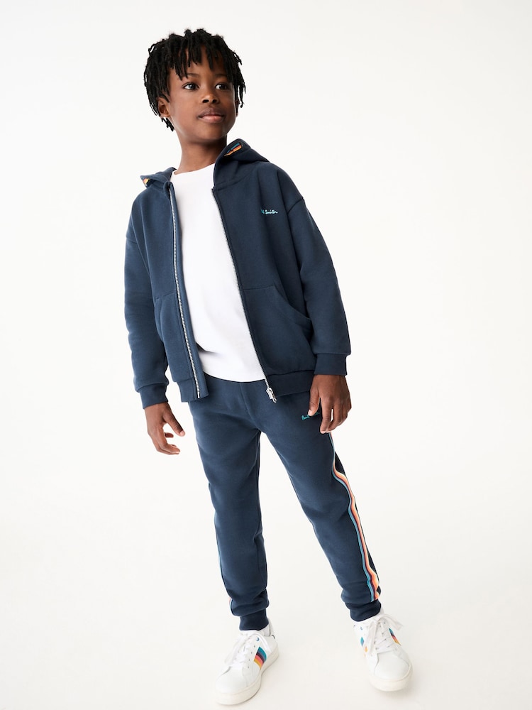 marine - Veste zippée Paul Smith junior Signature garçon - Image 2 de 11