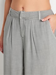 PixieGirl Petite Grey Smart 100% Cotton Trousers - Image 5 of 5
