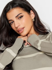 PixieGirl Petite Beige Brown Stripe Jumper - Image 4 of 4