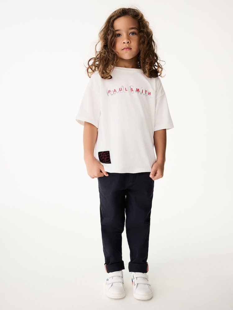 Paul Smith Junior Boys Oversized Short Sleeve Iconic Print T-Shirt - Image 2 of 10