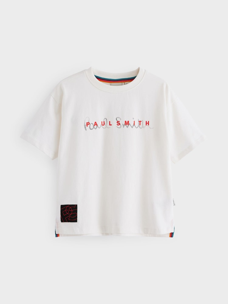 Paul Smith Junior Boys Oversized Short Sleeve Iconic Print T-Shirt - Image 7 of 10