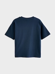 Bleu marine - T-shirt Paul Smith Junior garçon oversize à manches courtes et imprimé emblématique - Image 2 de 7