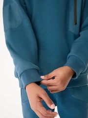 Sweat ras du cou avec panneau de nylon bleu moyen Paul Smith Junior garçon - Image 10 de 10