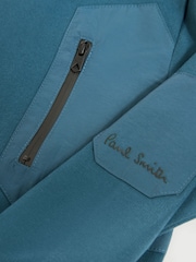 Sweat ras du cou avec panneau de nylon bleu moyen Paul Smith Junior garçon - Image 3 de 10