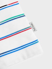 Paul Smith Junior Boys Oversized Gradient Striped Short Sleeve White T-Shirt - Image 4 of 8